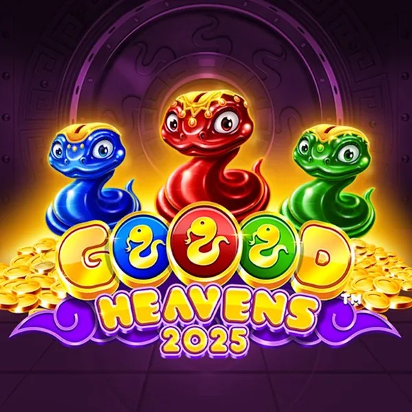 Goood Heavens slot logo by Rarestone Gaming at Roulettino Casino